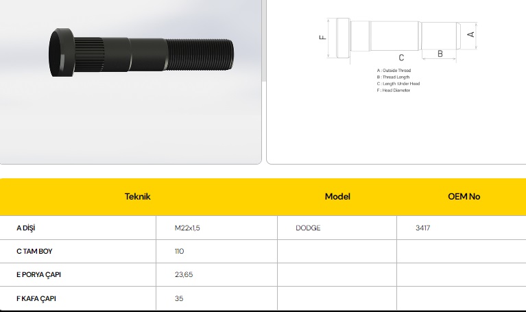 AS 900 ARKA 110 MM DPSLİ